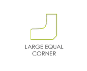 LARGE EQUAL CORNER WORK SURFACE
