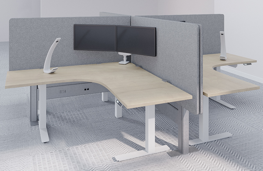 3-leg configuration now available in Trada line of height adjustable tables